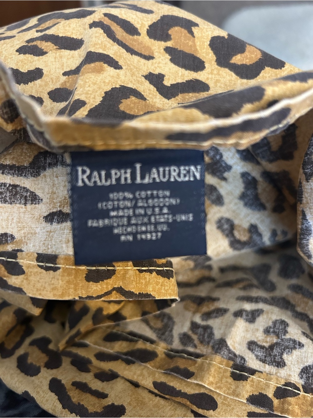 Ralph Lauren Leopard Print Sheet Set in Tan and Black - Picture 2 of 3